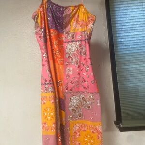 Colorful Paisley Women's Dress